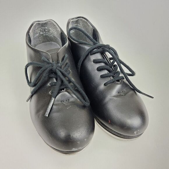 CAPEZIO Tic Tap Toe Dance Shoe Child Black SZ 12.5M 443C RN#63356 Beginner - Picture 1 of 16